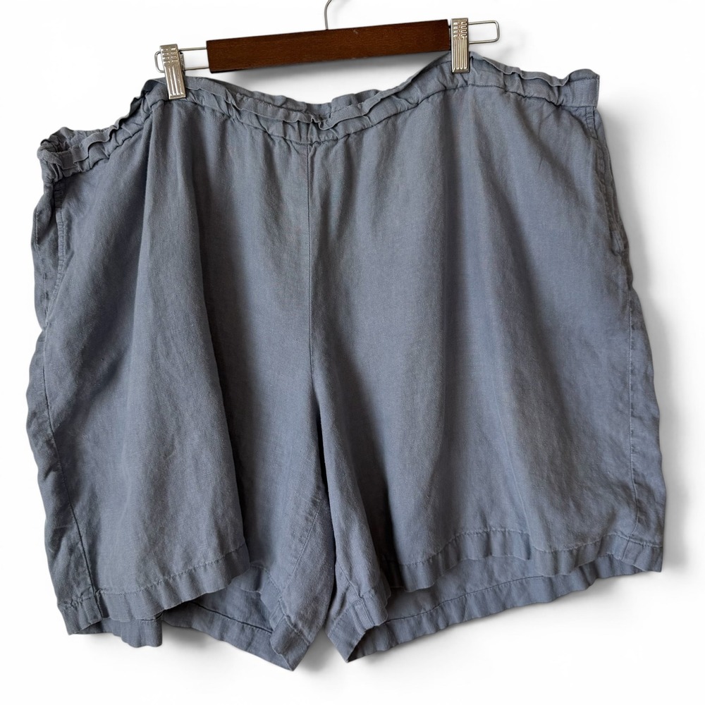 Women's Relaxed Elastic-Waist Shorts - Gray